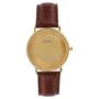 Amira Gold Titan Nebula Vintage 18k Gold Analog Leather Strap Watch for Men