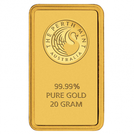 Amira Gold Perth Mint 99.99% Pure 20g Minted Gold Bar