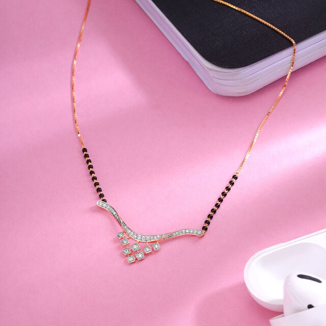 Amira Gold Lustrous Vows 18 Kt Gold and Diamond Mangalsutra