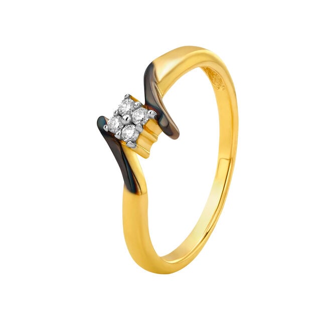 Amira Gold Timeless Glamour Diamond Finger Ring