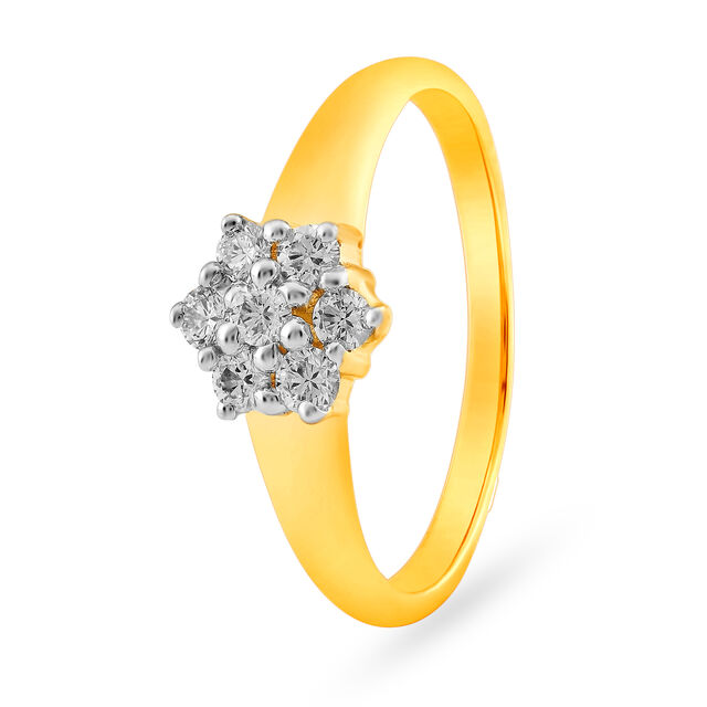 Amira Gold Enchanted Spark Diamond Ring