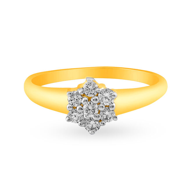 Amira Gold Enchanted Spark Diamond Ring