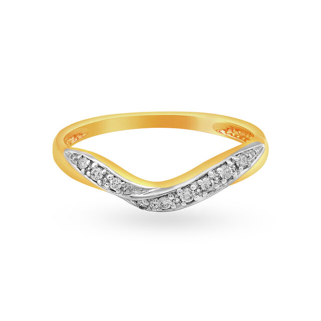 Amira Gold Twinkling Diamond Finger Ring