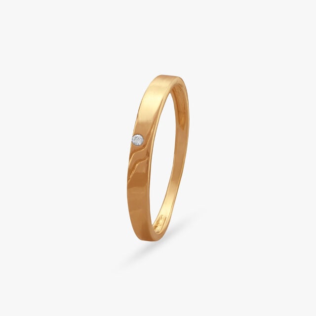 Amira Gold Elegant Minimalistic Diamond Ring
