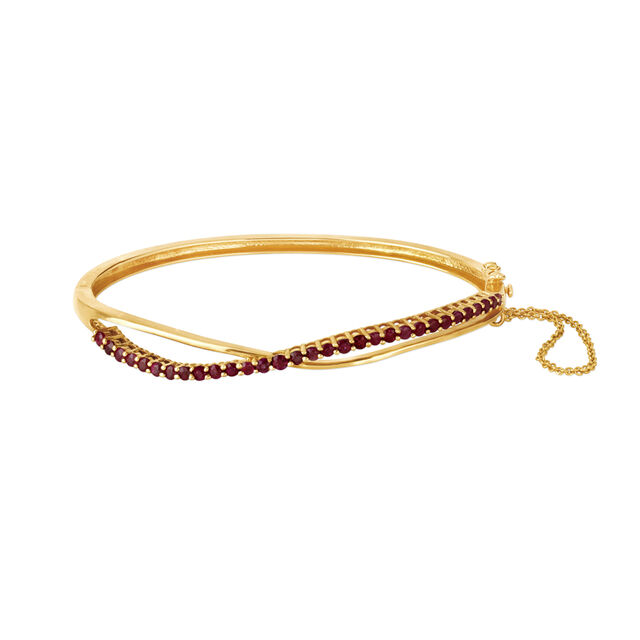 Amira Gold Chic Ruby Bangle