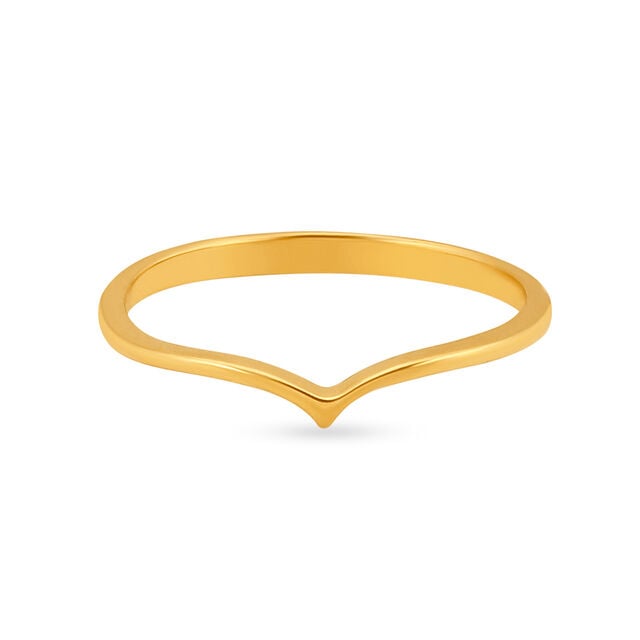Amira Gold Romantic Simple Gold Ring