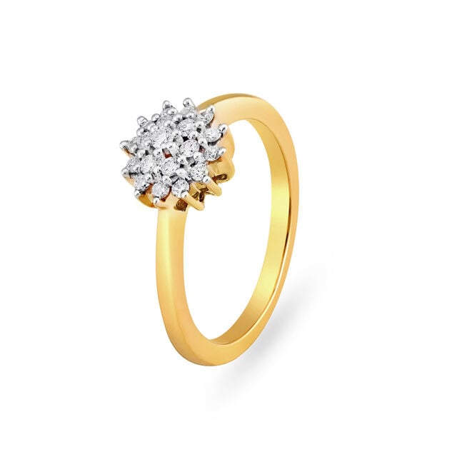 Amira Gold Symphony Diamond Finger Ring