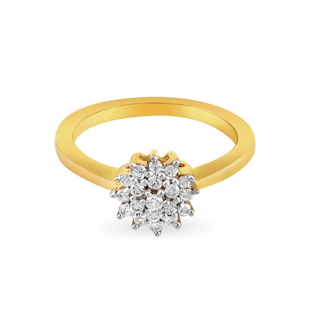 Amira Gold Symphony Diamond Finger Ring