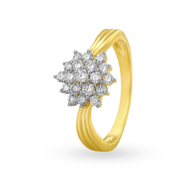 Amira Gold Serenade Diamond Finger Ring