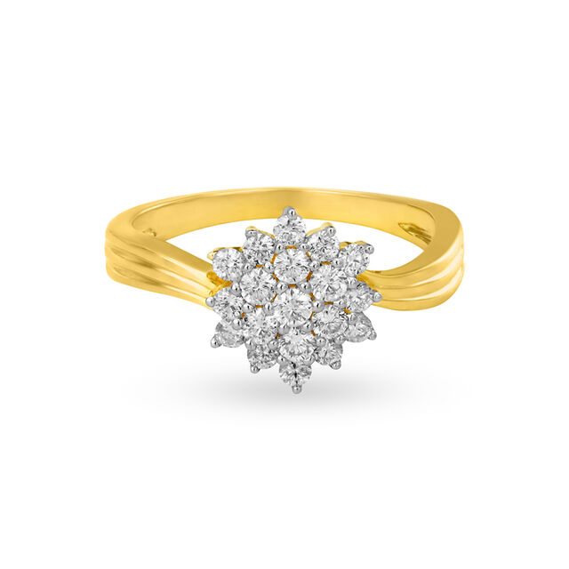 Amira Gold Serenade Diamond Finger Ring