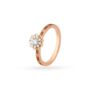Amira Gold Mystical 18 Karat Rose Gold And Diamond Lotus Ring