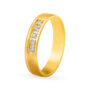 Amira Gold Suave 18 Karat Yellow And White Gold And Diamond Ring