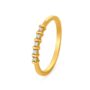 Amira Gold Simplistic 18 Karat Yellow Gold And Diamond Finger Ring