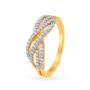 Amira Gold Plush Interweaving Diamond Ring