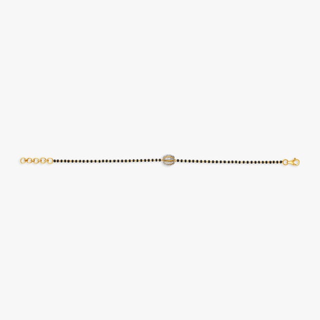 Amira Gold Round Shape Diamond Bracelet