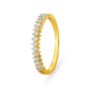 Amira Gold Exquisite 18 Karat Yellow Gold And Diamond Studded Finger Ring