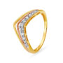 Amira Gold Majestic 18 Karat Yellow And Rose Gold And Diamond Tiara Ring