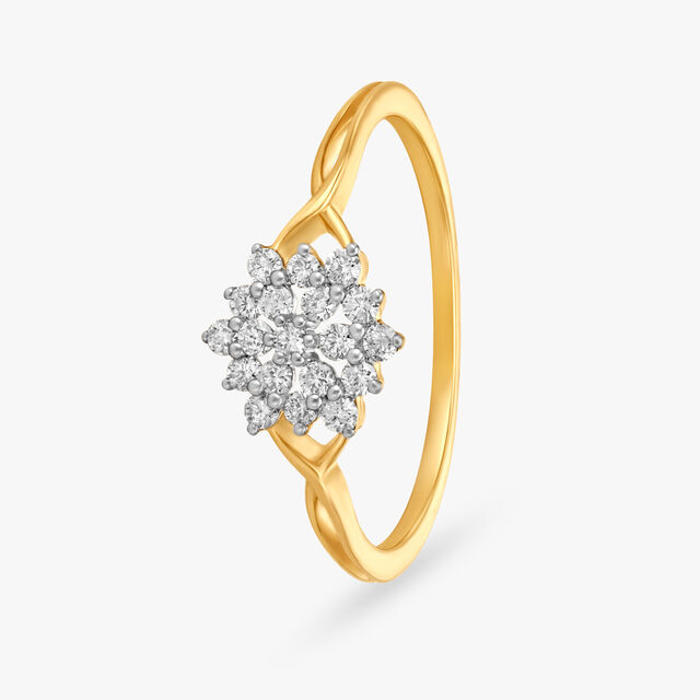 Amira Gold Starlit Diamond Finger Ring