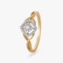 Amira Gold Infinity Loop Diamond Finger Ring