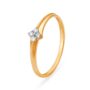 Amira Gold Dainty 4 Stone Minimalistic Diamond Ring