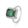 Amira Gold Enticing 18 Karat White Gold And Stone Finger Ring