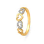 Amira Gold Romantic Heart Shaped Diamond Ring