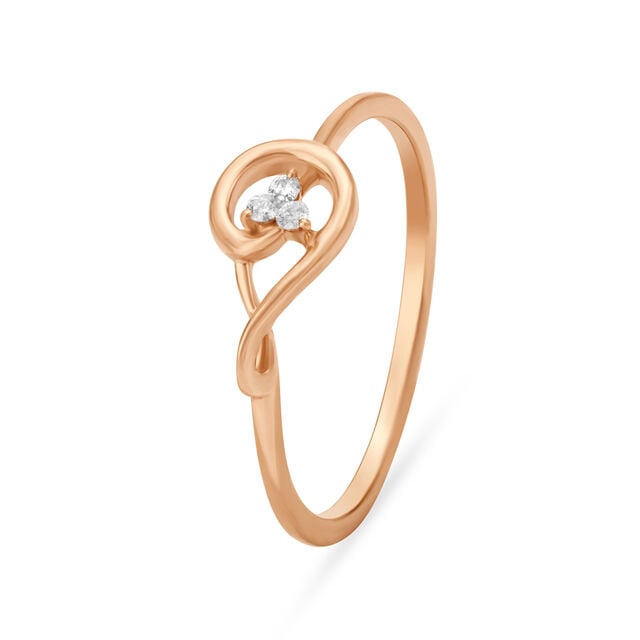 Amira Gold Sleek Classy Diamond Ring