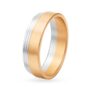Amira Gold Sleek Two Toned Gold Ring for Men