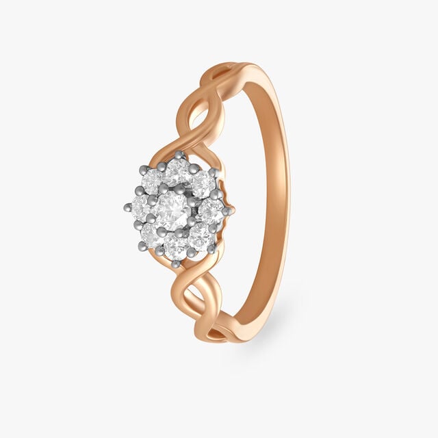 Amira Gold Lovely Tiara Diamond Ring