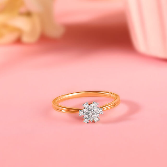 Amira Gold Dainty Dazzle Diamond Ring