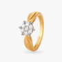 Amira Gold Radiating Luxury Diamond Ring
