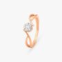 Amira Gold Cluster Diamond Finger Ring