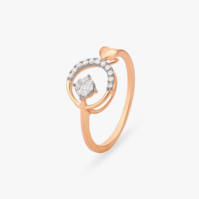Amira Gold Heart of Gold Finger Ring