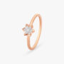 Amira Gold Floral Sonata Diamond Finger Ring