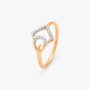 Amira Gold Geometric Diamond Finger Ring