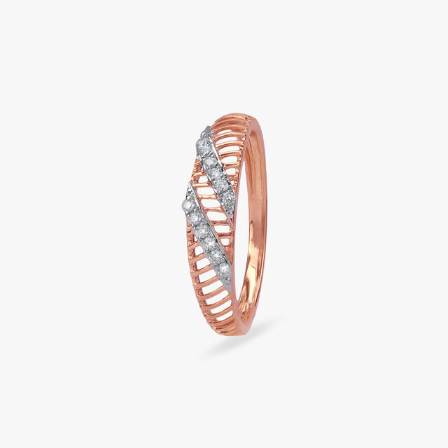 Amira Gold Eternity Lace Diamond Ring