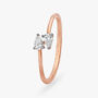 Amira Gold Dainty Overlap Diamond Ring