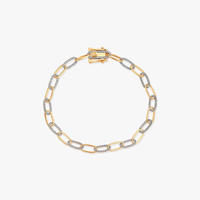Amira Gold Dazzling Linkage Elegance Bracelet