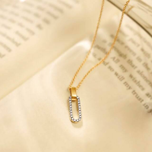 Amira Gold Bonds Of Life Diamond Pendant with Chain