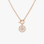 Amira Gold Radiant Flower Diamond Necklace