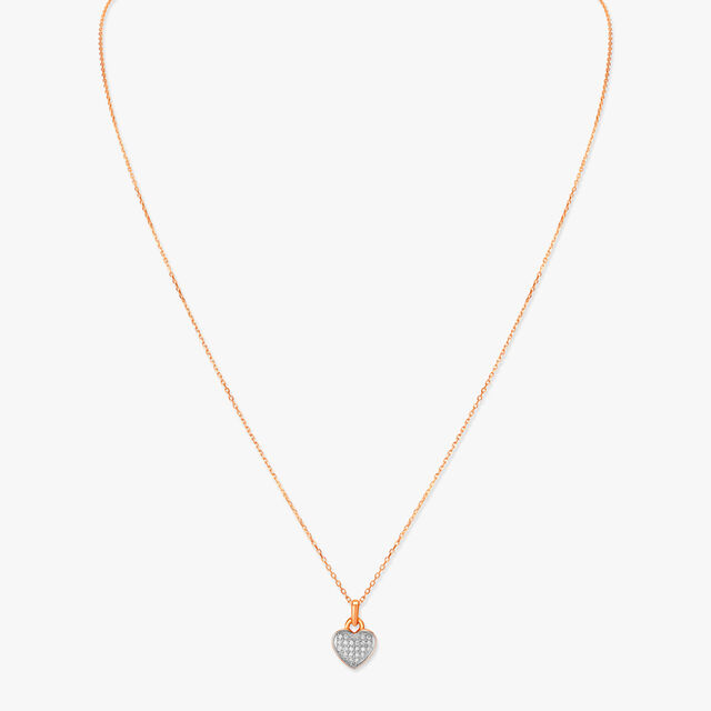 Amira Gold Lovely Heart Diamond Pendant with Chain - Image 3