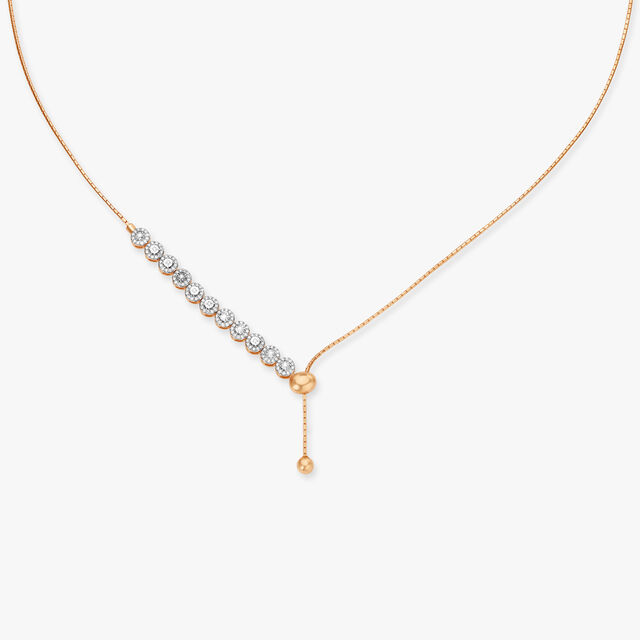Amira Gold Dashing Diamonds Necklace