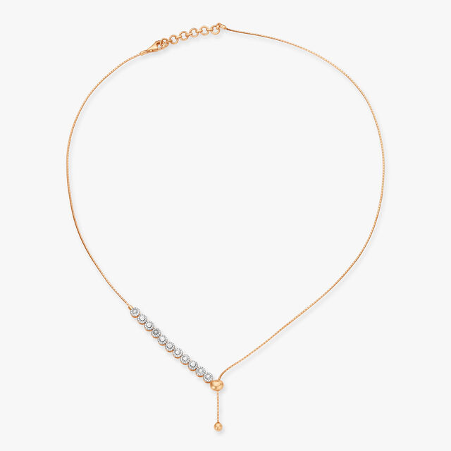 Amira Gold Dashing Diamonds Necklace
