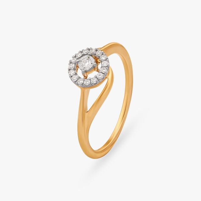 Amira Gold Enchanting Sparkle Finger Ring