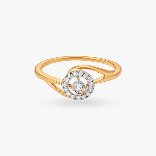 Amira Gold Enchanting Sparkle Finger Ring