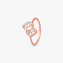 Amira Gold Fusion Arc Diamond Ring