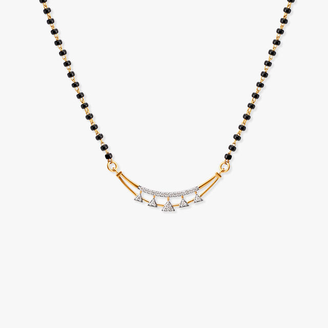 Amira Gold Elegant Beginnings Diamond Mangalsutra