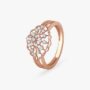 Amira Gold Classic Floral Diamond Ring