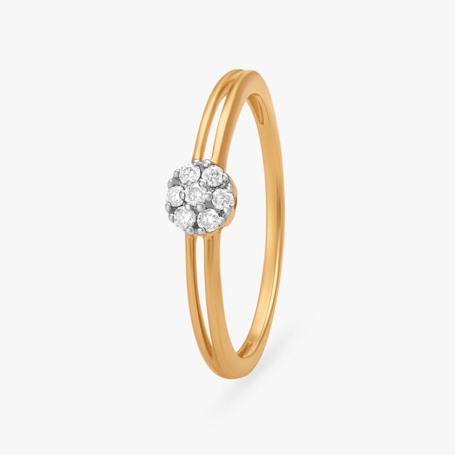 Amira Gold Eternal Spark Diamond Finger Ring