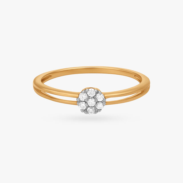 Amira Gold Eternal Spark Diamond Finger Ring